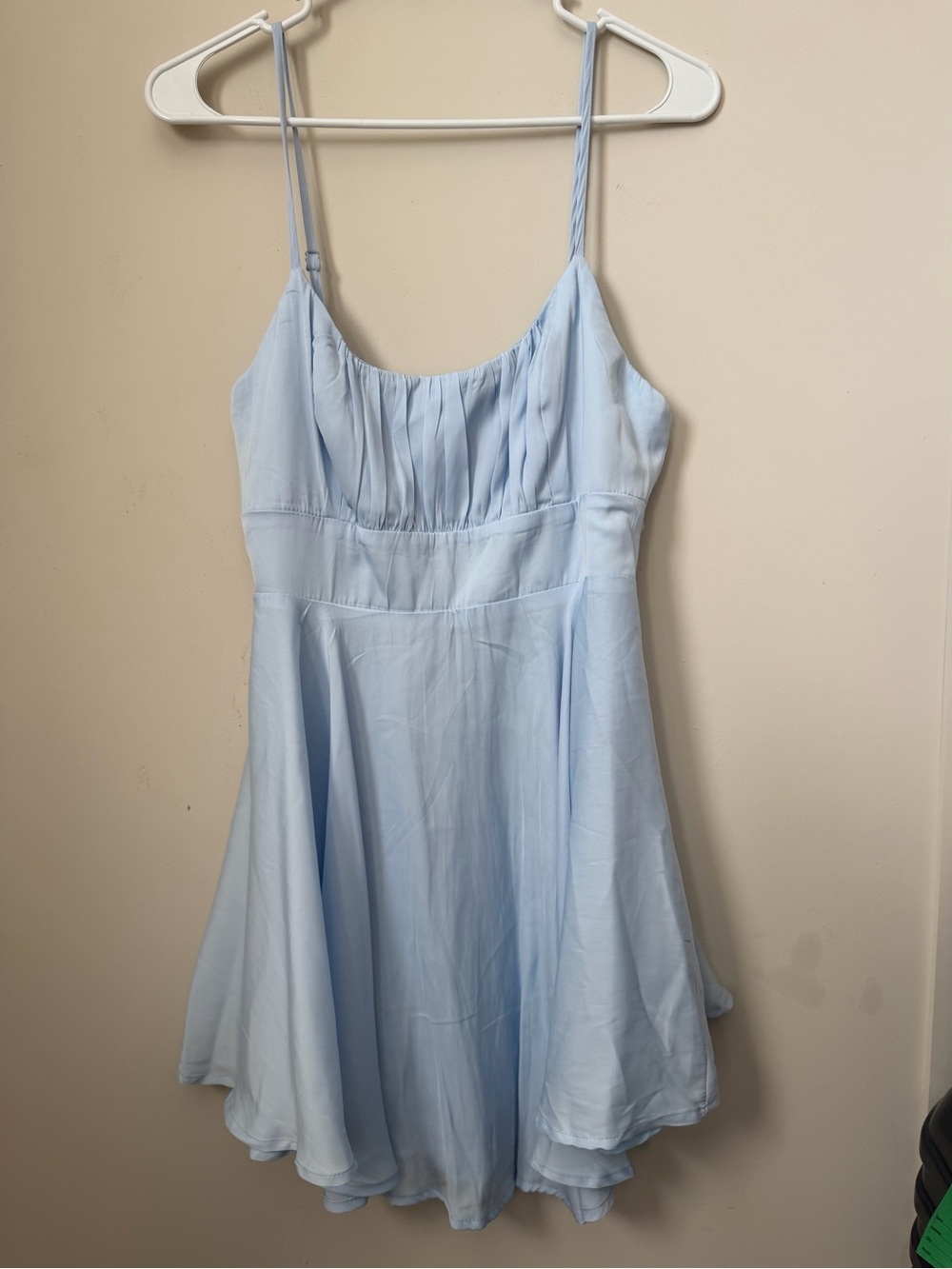 NWT Selfie Leslie light blue skater dress